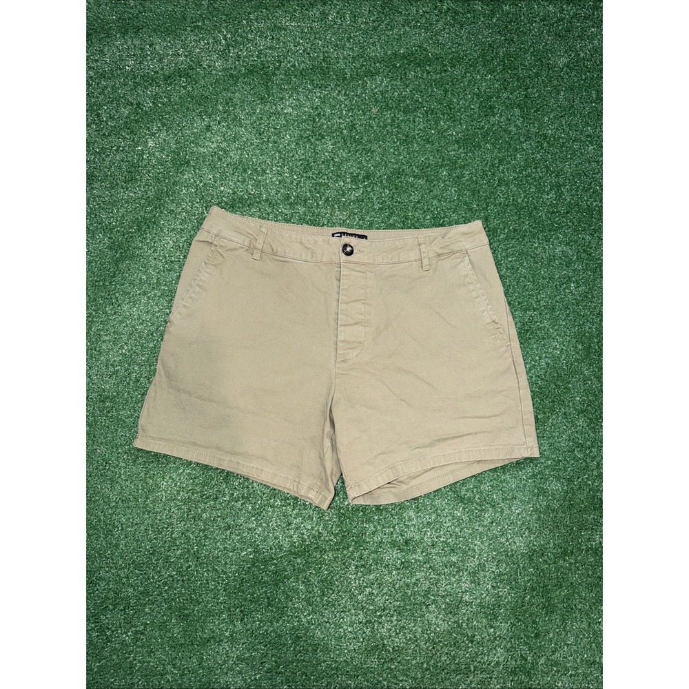 ASOS DESIGN Mens Size 34 Green Khaki Skinny 5"‎ Inseam Chino Shorts